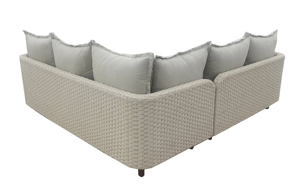 Nayan Lounge Hoek Set - Staal Poeder gecoat Oester
