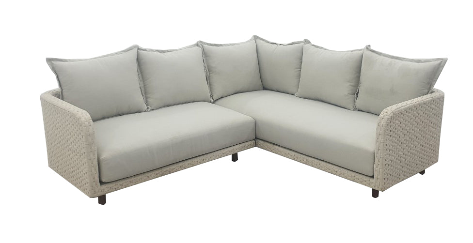 Nayan Lounge Hoek Set - Staal Poeder gecoat Oester