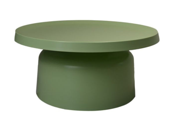 HSM Collection-Ronde Salontafel Mara-75x75x35-Licht Groen-Metaal