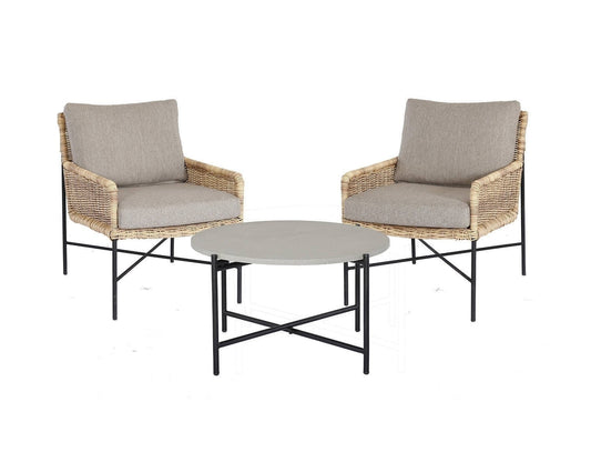 Lounge Tuinstoelen - Duoset Estoril - Wicker - Rattan Look - The Outsider