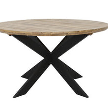 The Outsider Tuintafel Rond Ø 135 cm Merry Acaciahout Kruispoot