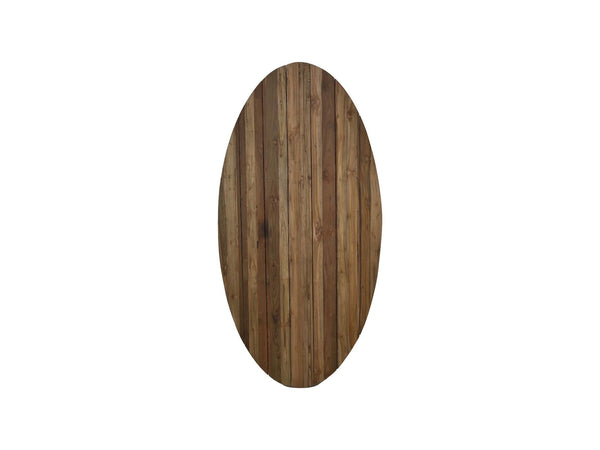 HSM Collection-Ovaal Tuintafelblad-180x100x3,5-Naturel-Teak