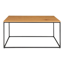 Vita Coffee Table - Coffee table with black frame and oak look top 90x60x45 cm