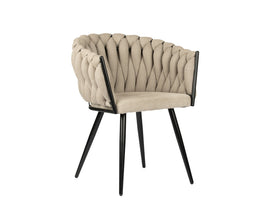 Wave chair beige (set van 2)