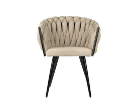 Wave chair beige (set van 2)