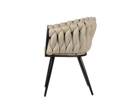 Wave chair beige (set van 2)