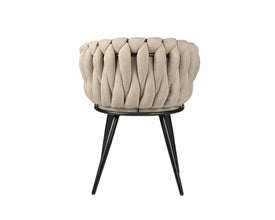 Wave chair beige (set van 2)