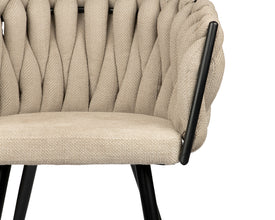 Wave chair beige (set van 2)