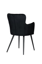 Wing chair black (set van 2