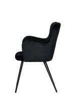 Wing chair black (set van 2