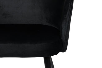 Wing chair black (set van 2